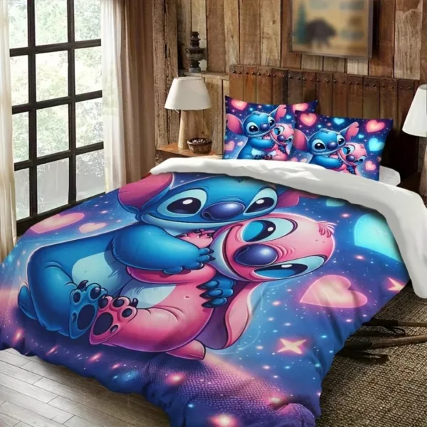Parure de lit Stitch et Angel câlins – Douceur Disney pour nuits féeriques et confort tout en tendresse