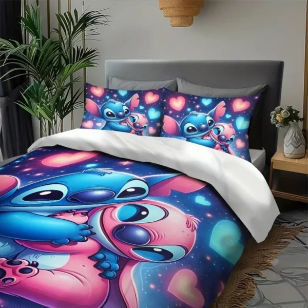 Parure de lit Stitch et Angel câlins – Douceur Disney pour nuits féeriques et confort tout en tendresse