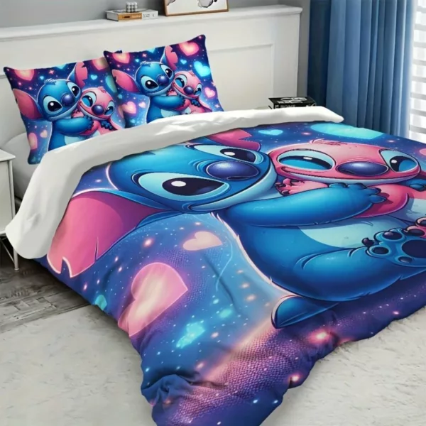 Parure de lit Stitch et Angel câlins – Douceur Disney pour nuits féeriques et confort tout en tendresse