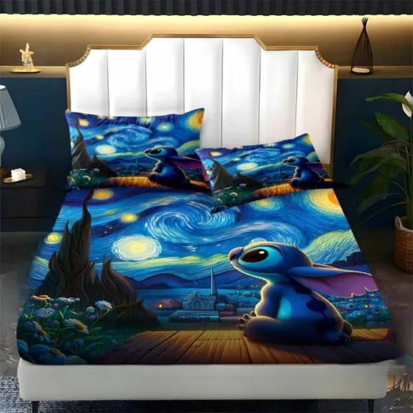Parure de lit Stitch nuit étoilée – Confort ultra doux et rêve magique pour enfants