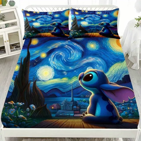 Parure de lit Stitch nuit étoilée – Confort ultra doux et rêve magique pour enfants