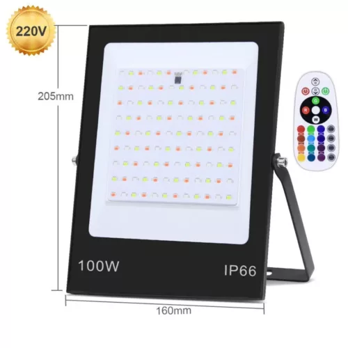 Projecteur led multicolore étanche extérieur jardin – Ambiance festive garantie – Résistant pluie & intempéries – Idéal terrasse, arbres, allées