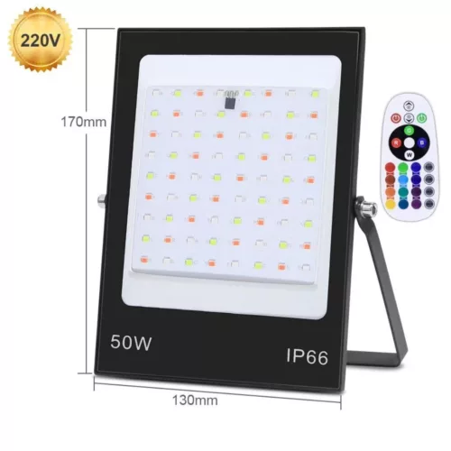 Projecteur led multicolore étanche extérieur jardin – Ambiance festive garantie – Résistant pluie & intempéries – Idéal terrasse, arbres, allées