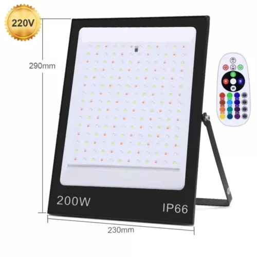 Projecteur led multicolore étanche extérieur jardin – Ambiance festive garantie – Résistant pluie & intempéries – Idéal terrasse, arbres, allées