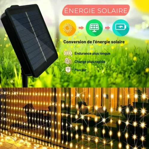Rideau lumineux extérieur étanche usage terrasse – Ambiance chaleureuse garantie même sous la pluie