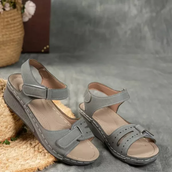 Sandales à plateforme ajustables été respirantes à bout ouvert – Confort ultime et style léger pour vos journées ensoleillées