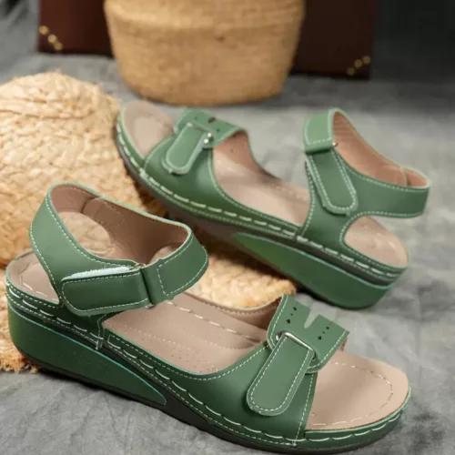 Sandales à plateforme ajustables été respirantes à bout ouvert – Confort ultime et style léger pour vos journées ensoleillées