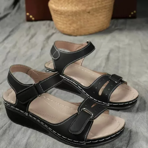 Sandales à plateforme ajustables été respirantes à bout ouvert – Confort ultime et style léger pour vos journées ensoleillées