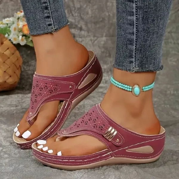 Sandales mi-talons confort voûte – Élégance et maintien parfait pour marcher sans douleurs tout l'été