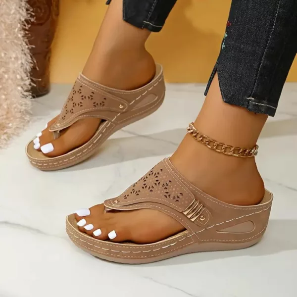 Sandales mi-talons confort voûte – Élégance et maintien parfait pour marcher sans douleurs tout l'été