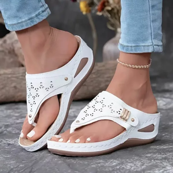 Sandales mi-talons confort voûte – Élégance et maintien parfait pour marcher sans douleurs tout l'été