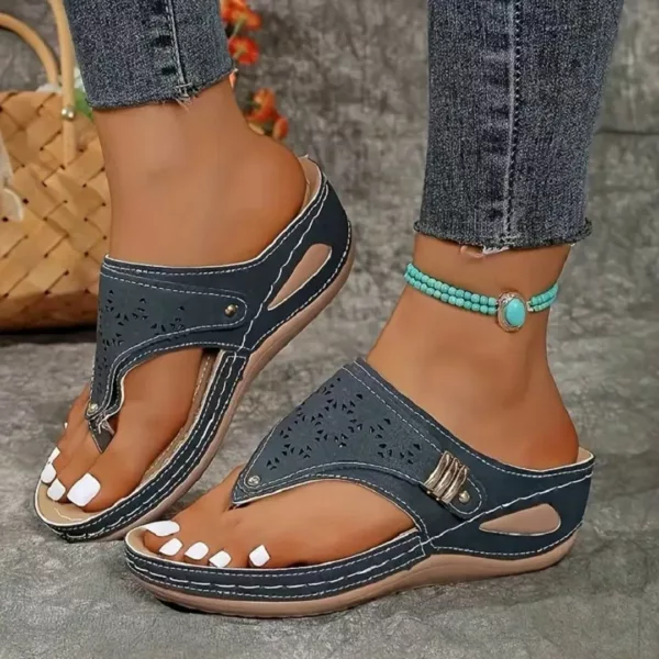 Sandales mi-talons confort voûte – Élégance et maintien parfait pour marcher sans douleurs tout l'été