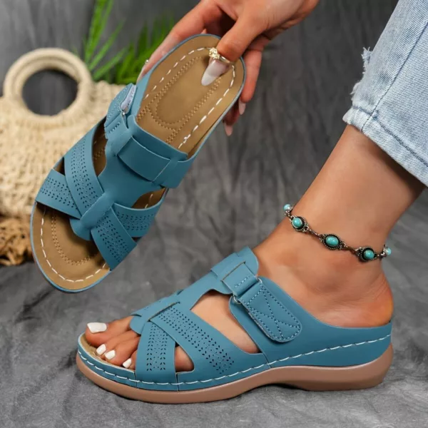 Sandales orthopédiques antidérapantes à bride – confort absolu pour pieds sensibles – marche stable et sans douleur