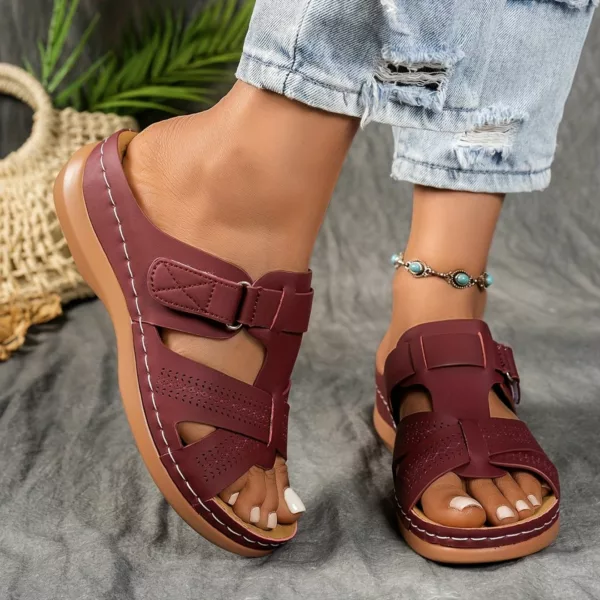 Sandales orthopédiques antidérapantes à bride – confort absolu pour pieds sensibles – marche stable et sans douleur