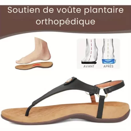 Sandales orthopédiques été bride confort