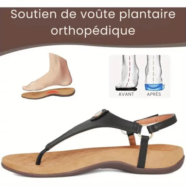 Sandales orthopédiques été bride confort