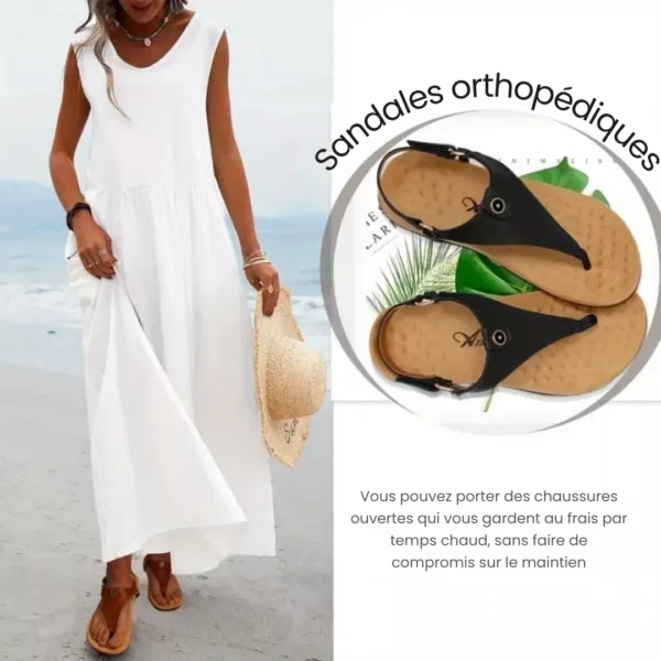Sandales orthopédiques été bride confort