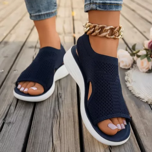 Sandales orthopédiques femme tricot été