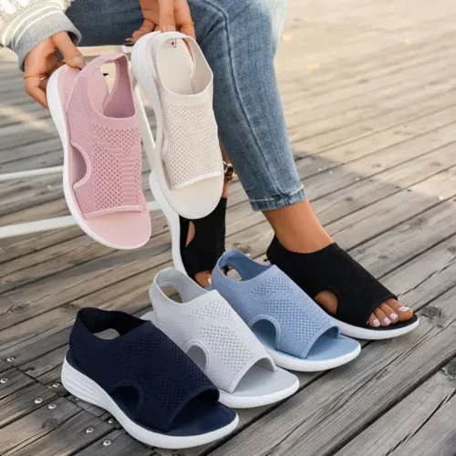 Sandales orthopédiques femme tricot été
