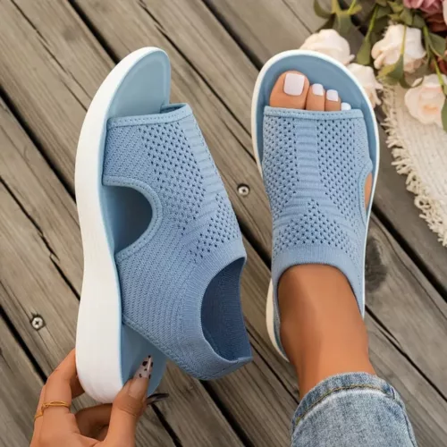 Sandales orthopédiques femme tricot été