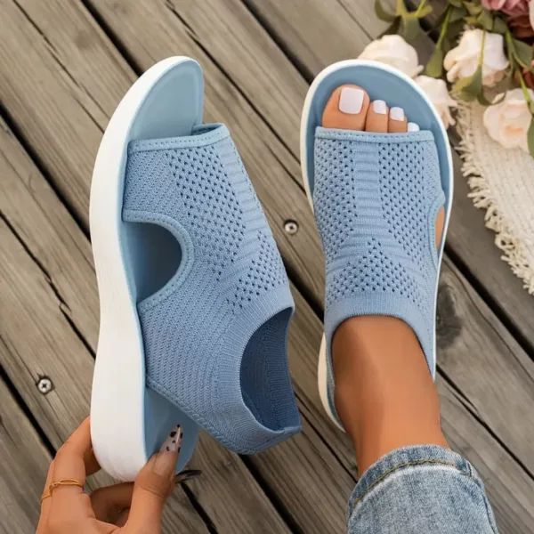 Sandales orthopédiques femme tricot été