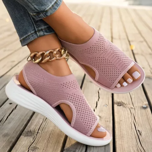 Sandales orthopédiques femme tricot été