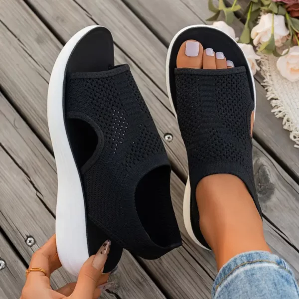 Sandales orthopédiques femme tricot été