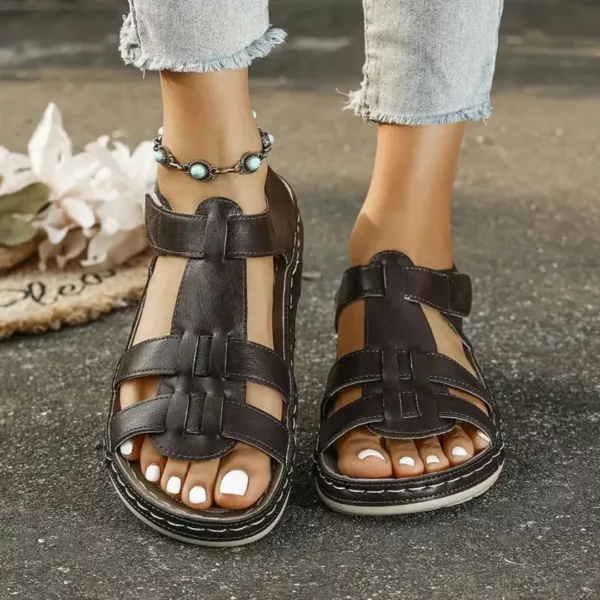 Sandales ouvertes confort semelle épaisse – Marche ultra confortable tout l'été avec style et maintien parfait