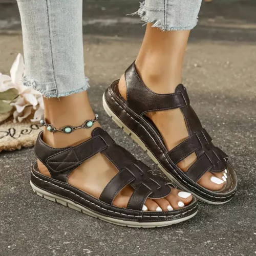 Sandales ouvertes confort semelle épaisse – Marche ultra confortable tout l'été avec style et maintien parfait