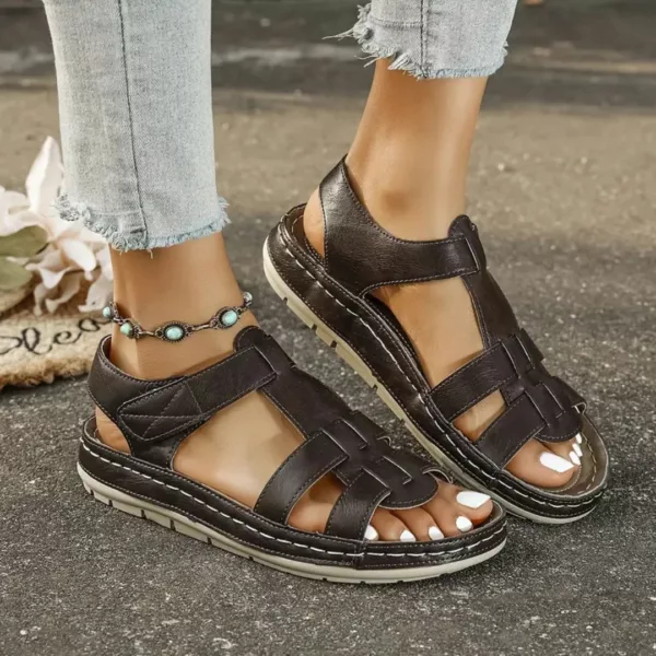 Sandales ouvertes confort semelle épaisse – Marche ultra confortable tout l'été avec style et maintien parfait