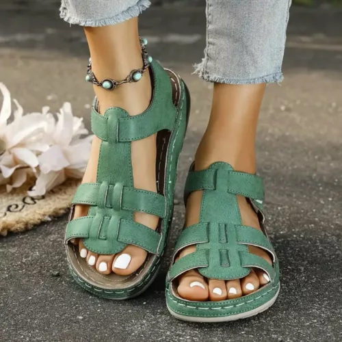 Sandales ouvertes confort semelle épaisse – Marche ultra confortable tout l'été avec style et maintien parfait