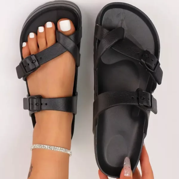 Sandales plateforme femme boucle tendance – style chic et confort tout-terrain pour élancer votre silhouette