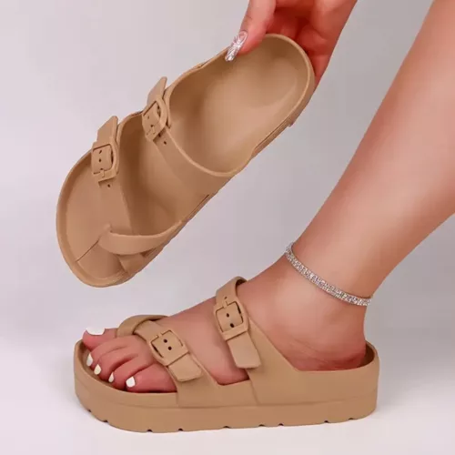 Sandales plateforme femme boucle tendance – style chic et confort tout-terrain pour élancer votre silhouette