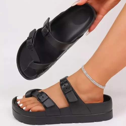 Sandales plateforme femme boucle tendance – style chic et confort tout-terrain pour élancer votre silhouette