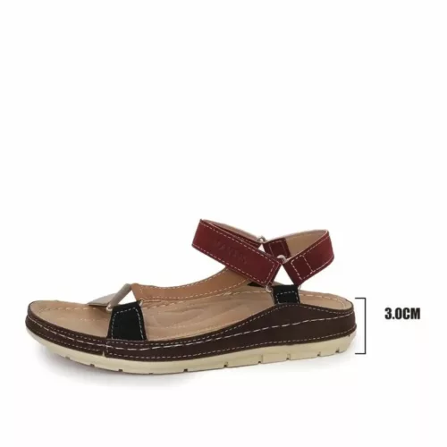 Sandales sportives avec velcro – Confort ultime et maintien parfait pour marche active et été sans douleurs