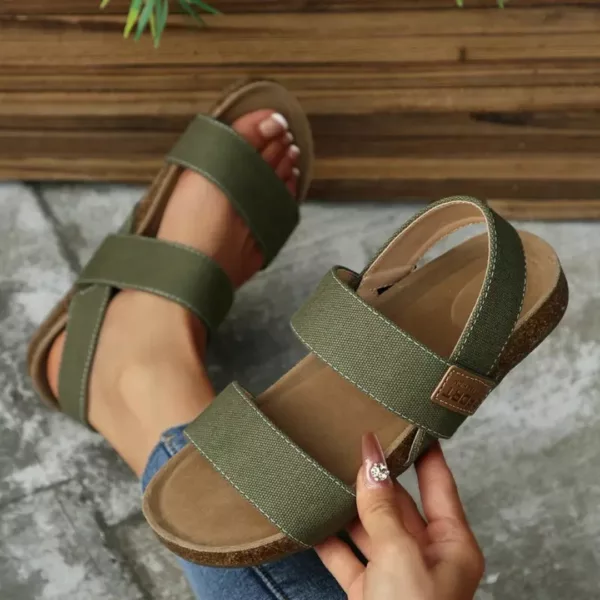 Sandales tissu léger voûte plantaire