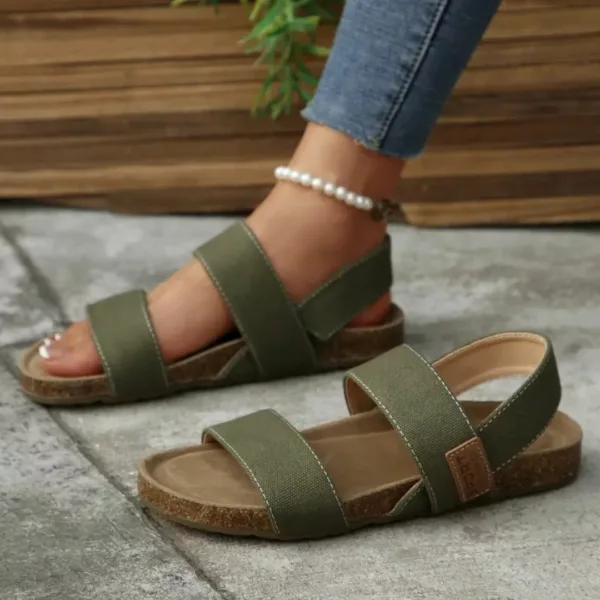 Sandales tissu léger voûte plantaire