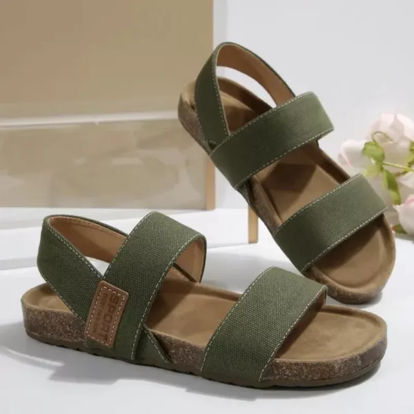 Sandales tissu léger voûte plantaire