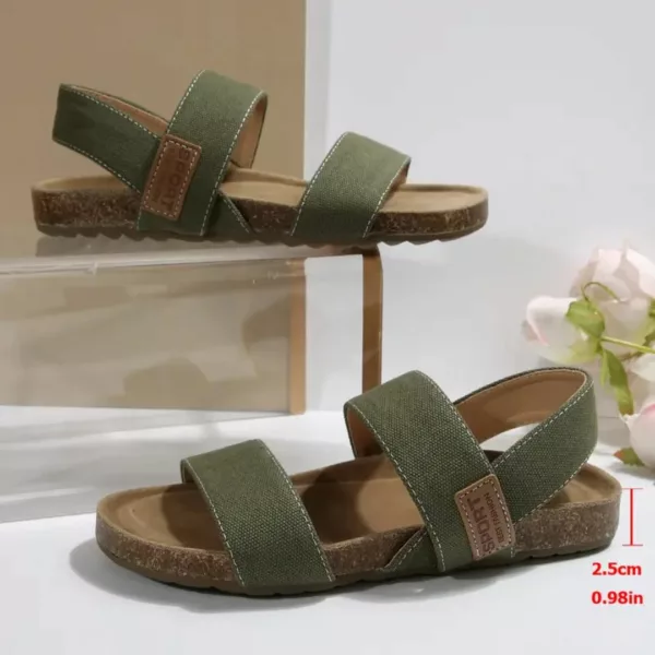 Sandales tissu léger voûte plantaire