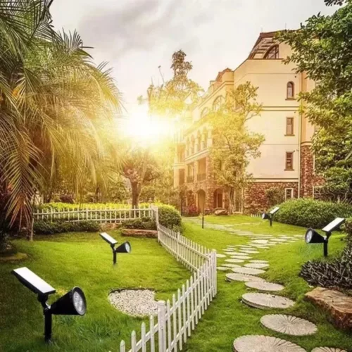 Spot lumineux solaire autonome fête de nuit – Éclairez vos soirées d’extérieur sans électricité, ambiance magique garantie