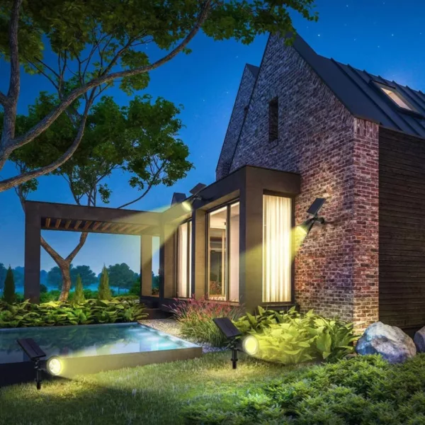 Spot lumineux solaire autonome fête de nuit – Éclairez vos soirées d’extérieur sans électricité, ambiance magique garantie