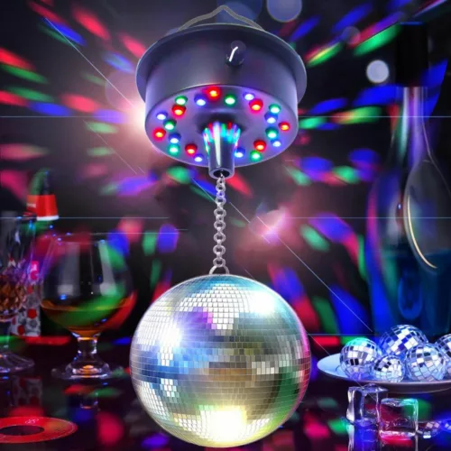 Support mural pour boule disco motorisée – Fixation solide et rotative pour soirées lumineuses réussies