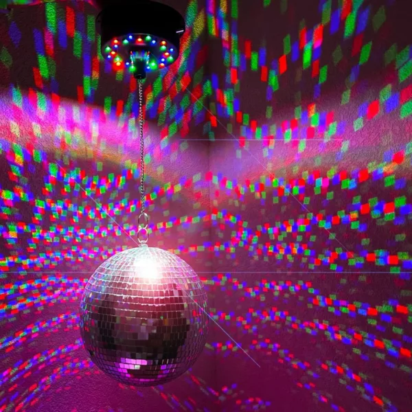 Support mural pour boule disco motorisée – Fixation solide et rotative pour soirées lumineuses réussies