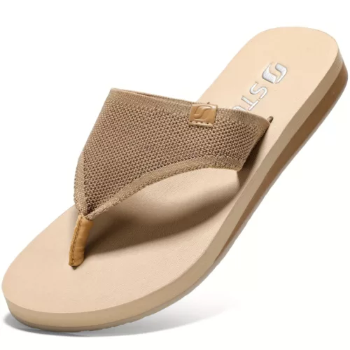 Tongs femme semelle épaisse confort – Marche légère et stylée – Idéales pour l'été et les pieds sensibles