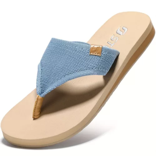 Tongs femme semelle épaisse confort – Marche légère et stylée – Idéales pour l'été et les pieds sensibles