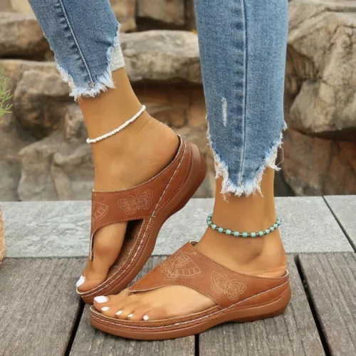Tongs orthopédiques femme confort été – soulage les douleurs plantaires et procure un maintien idéal tout l'été