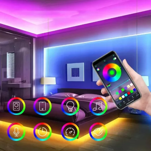 Tube led flexible multicolore décoration festive – Ambiance lumineuse magique pour fêtes, événements et soirées
