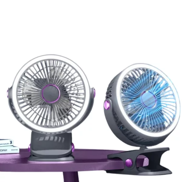Ventilateur de table lumineux pour terrasse