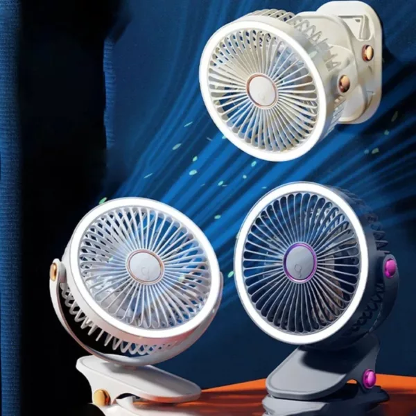 Ventilateur de table lumineux pour terrasse