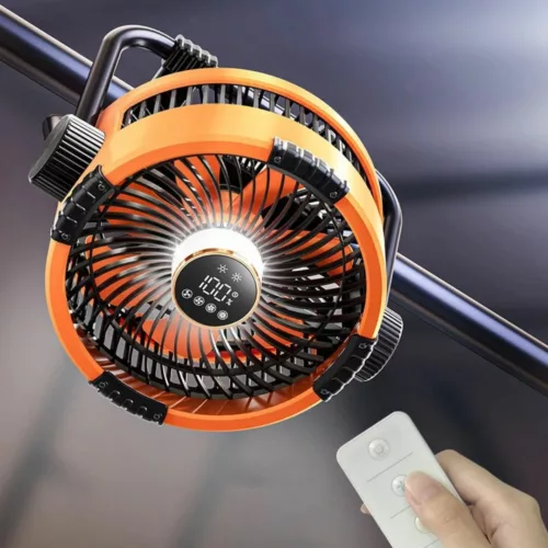 Ventilateur led lumineux portatif pour jardin fête – Ambiance magique et fraîcheur instantanée en extérieur